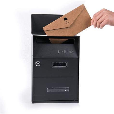 metal vertical box|Amazon.com: Wall Mount Vertical Mailbox.